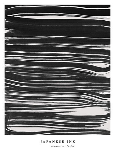 Ink Flow Lines Art Print