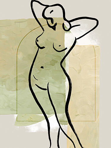 Fluid Elegance Art Print