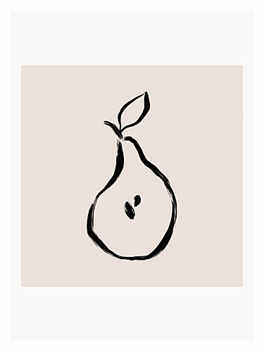 Minimalist Pear Art Print