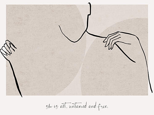 Elegant Silhouette Art Print