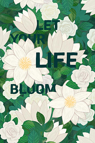 Let Your Life Bloom Art Print by EMELIEmaria