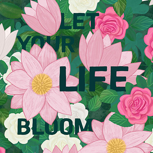 Let Life Bloom Art Print by EMELIEmaria