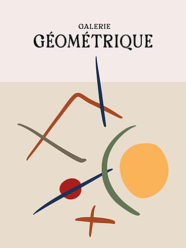 Shapes and Curves Art Print