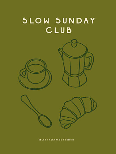 Leisurely Brew Morning Art Print