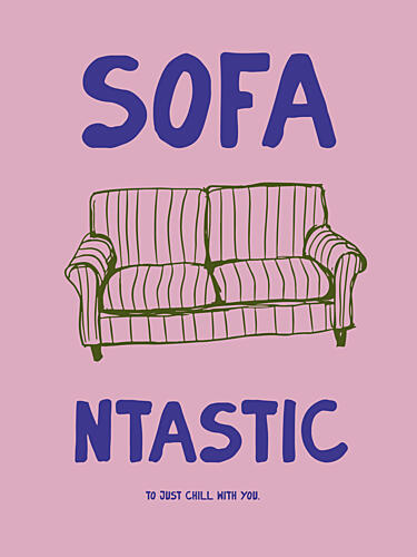 Comfy Couch Vibes Art Print