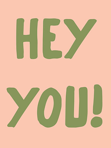 Bold Greeting Art Print