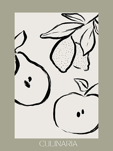 Monochrome Harvest Art Print
