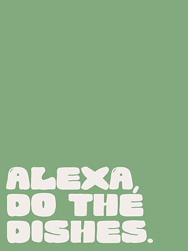 Alexadothedishesgreen Art Print