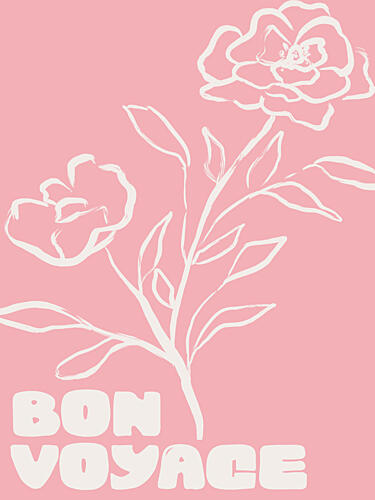 Bonvoyagepink Art Print