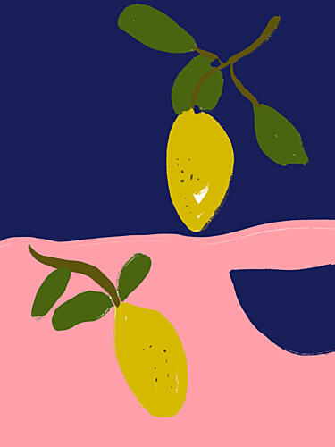 Lemon Dreamscape Art Print