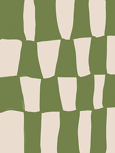 Rhythmic Greens Art Print