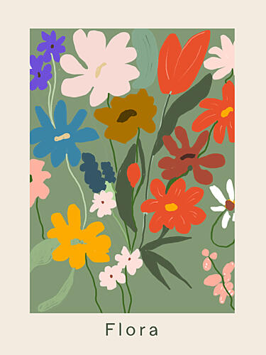 Vibrant Blossoms Art Print