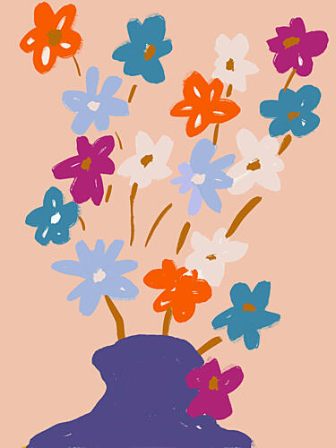 Vibrant Blooms Art Print