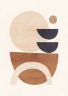 Abstract Minimal Shapes Art Print
