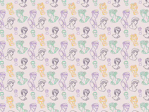 Classical Faces Medley Art Print