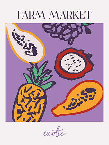 Tropical Delights Art Print