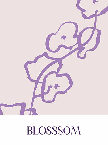 Petals in Purple Art Print