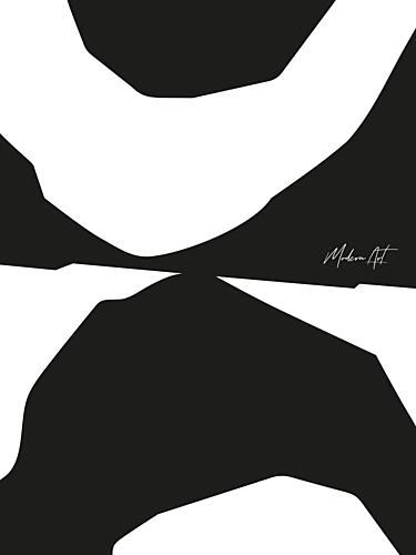 Bold Contrast Flow Art Print
