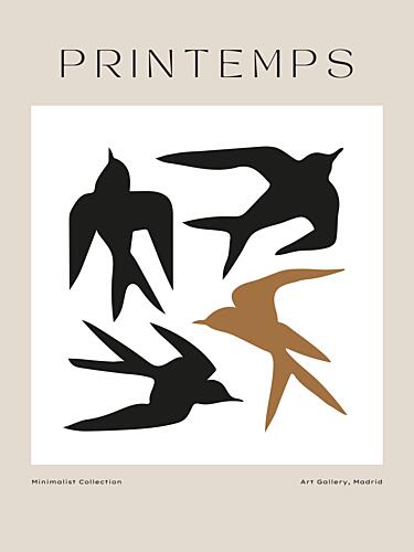 Silhouetted Flight Art Print