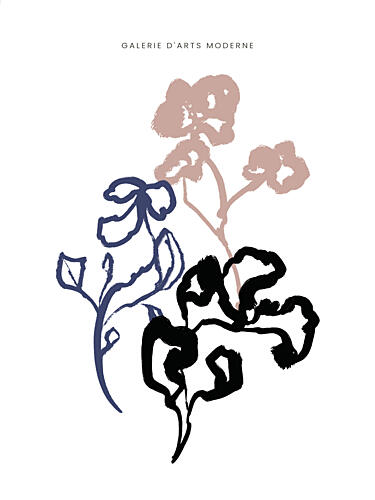Floral Silhouettes Art Print