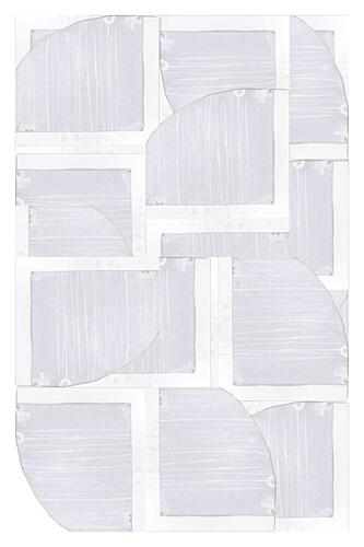 White Shapes Art Print by Cartissi