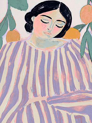 Tranquil Stripes Art Print