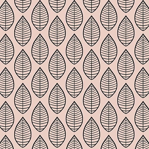 Organic Leaf Pattern Art Print by Bainai