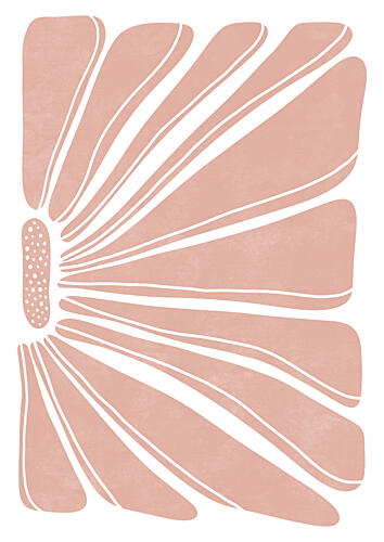 Soft Pink Bloom Art Print by Bainai