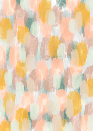 Soft Muted Strokes Art Print by Bainai