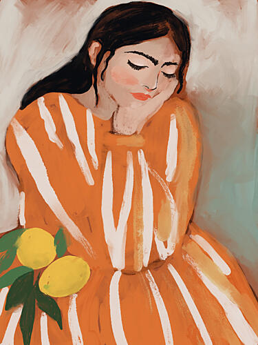 Lemon Dreams Art Print