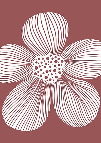 Modern Botanical Bloom Art Print by Bainai