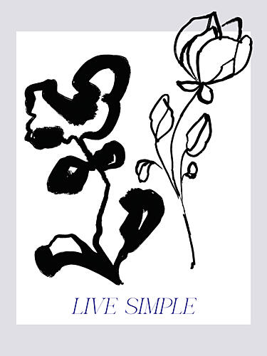 Minimal Blossom Art Print