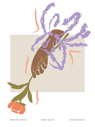 Handing Blooms Art Print