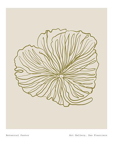 Floral Line Harmony Art Print