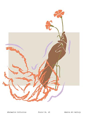 Blossom Embrace Art Print
