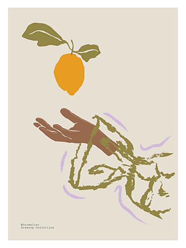 Reach for Citrus Art Print