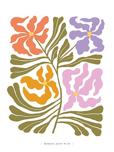 Colorful Petals Art Print