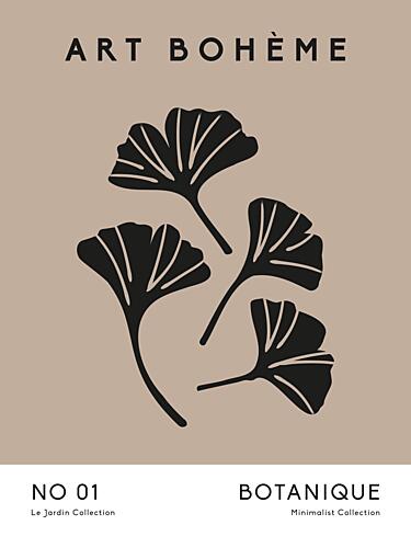 Ginkgo Silhouettes Art Print