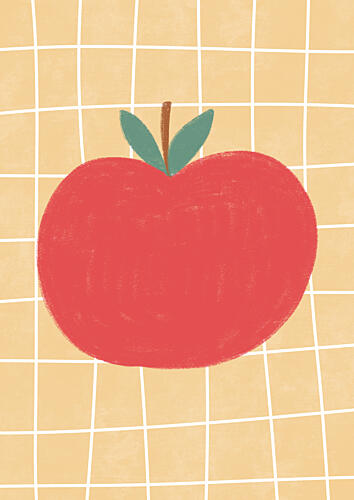 la Pomme Jaune Art Print by Bainai
