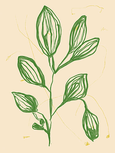 Leaves in Motion Art Print