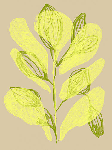 Luminous Leaves Art Print