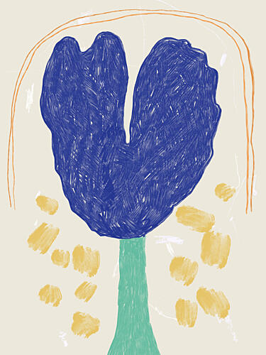 Abstract Blossom Art Print