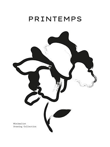 Ink Blossom Essence Art Print