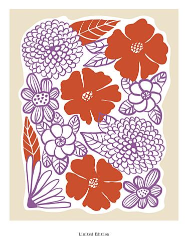 Floral Symphony Art Print