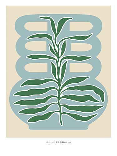 Green Silhouette Art Print