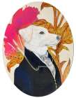 Regal Canine Portrait Art Print