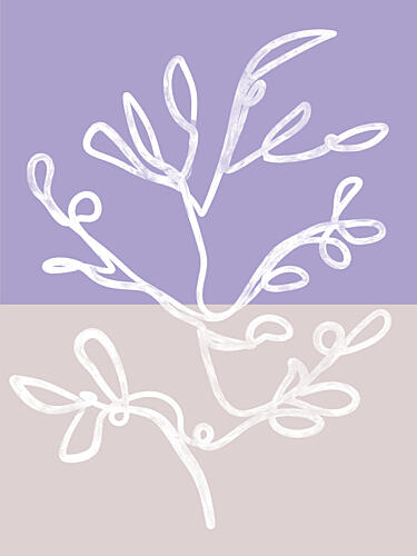 Dreamy White Vines Art Print