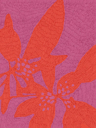 Vibrant Petal Dance Art Print