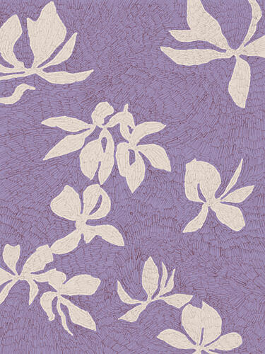 Purple Petal Dance Art Print