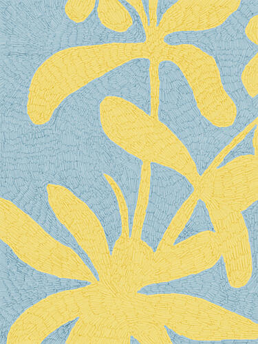 Golden Petals Bloom Art Print